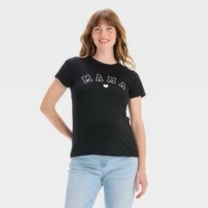 Short Sleeve Graphic Maternity T-Shirt